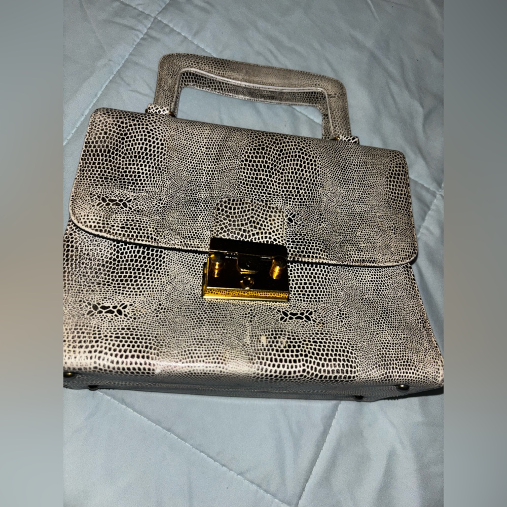 Vintage Snakeskin Pattern Handbag